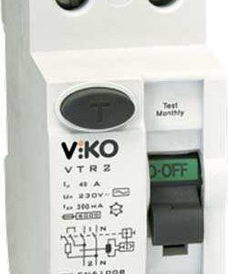 Viko - VTR2-40300 2x40A 300mA Ac Tip Kaçak Akım Rölesi